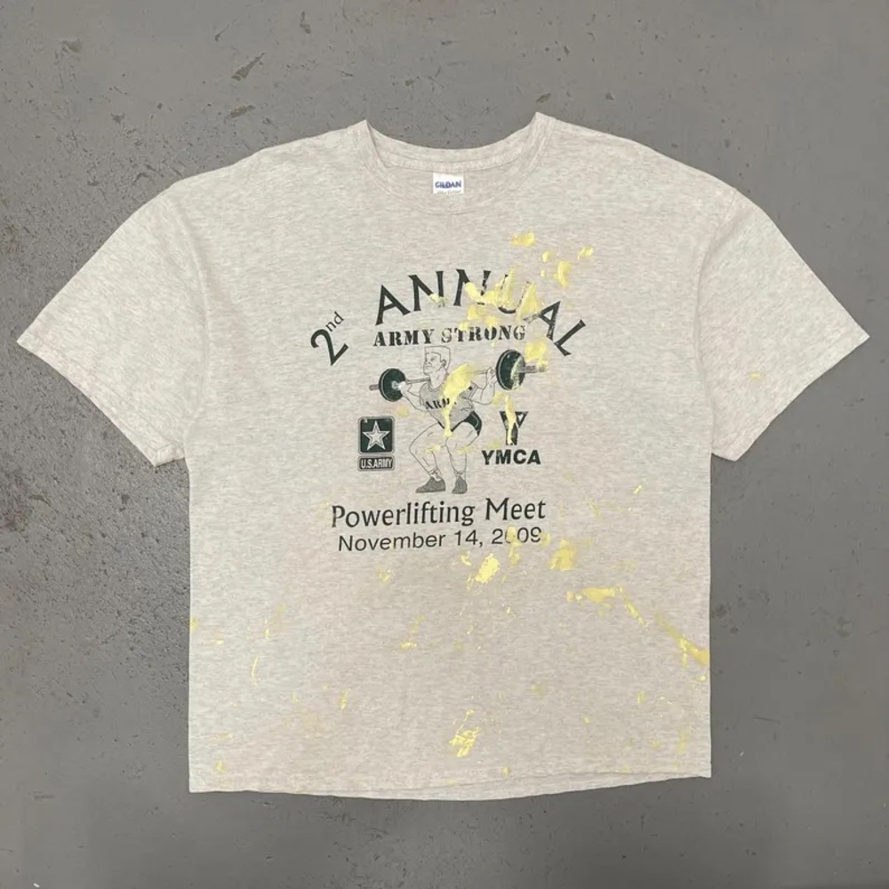 Vintage 2009 U.S. Army 2nd Annual Powerlifting Meet Rare Army T Shirt XL